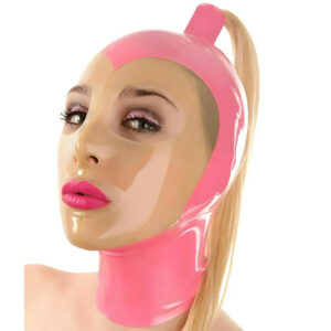 Cagoule en latex Blondtail Rose