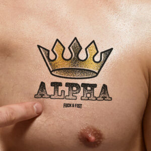 Tatouage temporaire Alpha 9 x 8cm