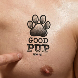 Tatouage temporaire Good Pup 9 x 5.5cm