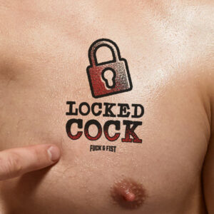 Tatouage temporaire Locked Cock 9 x 6.5cm