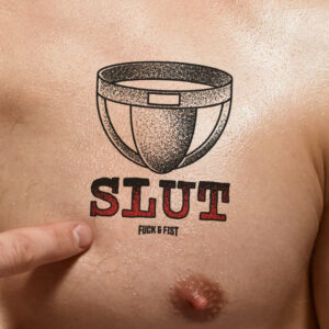 Tatouage temporaire Slut 9 x 7cm