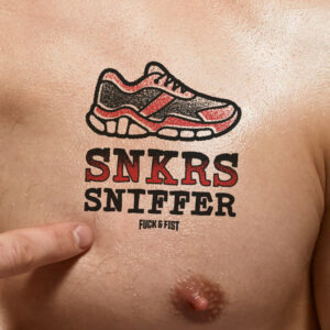 Tatouage temporaire Snkrs Sniffer 9 x 8.5cm