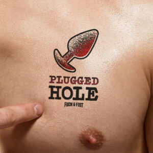 Tatouage temporaire Plugged Hole 9 x 6cm