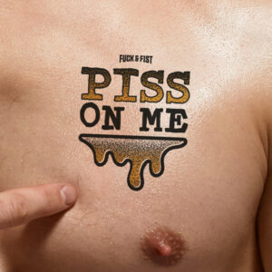 Tatouage temporaire Piss on Me 8.5 x 7cm