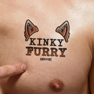 Tatouage temporaire Kinky Furry 8.5 x 7.5cm