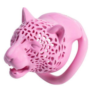 Cage Léopard 7 x 3.3 cm Rose