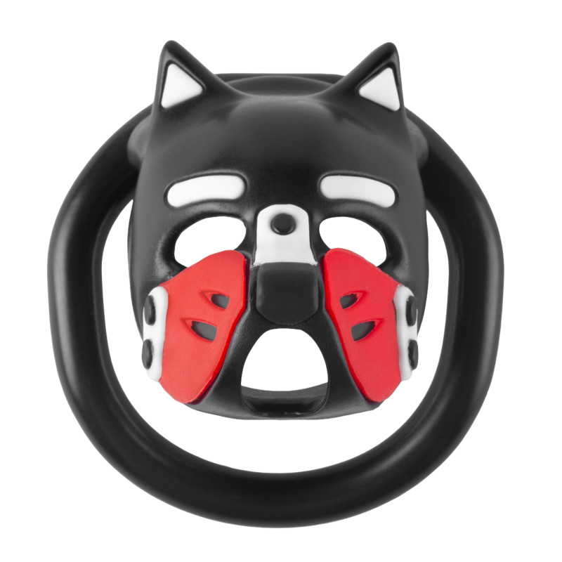 Cage Puppy 4.5 x 3.2 cm Noir-Rouge – Image 3