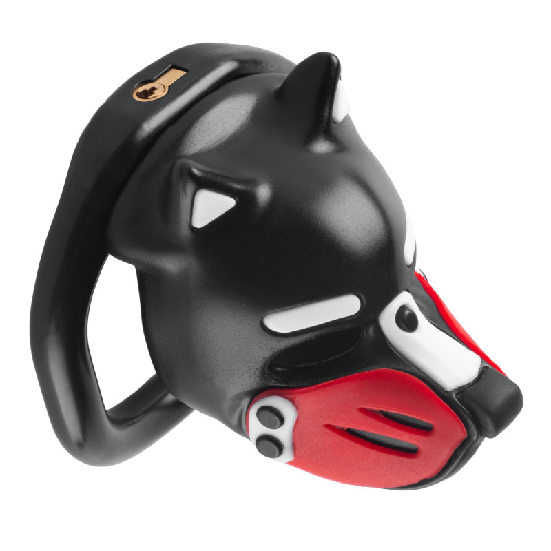Cage Puppy 4.5 x 3.2 cm Noir-Rouge – Image 2