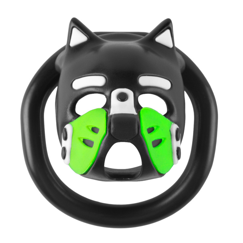 Cage Puppy 4.5 x 3.2 cm Noir-Vert – Image 4
