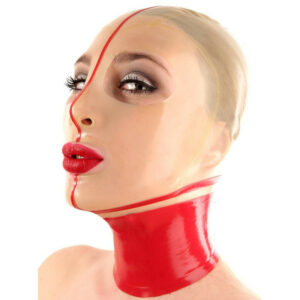 Cagoule en latex Lineclear Rouge
