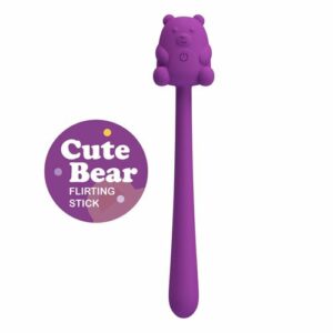 Bâton de silicone vibrant flexible ourson mignon