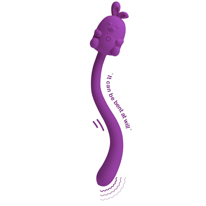 Bâton de silicone vibrant flexible lapin mignon – Image 3