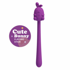 Bâton de silicone vibrant flexible lapin mignon