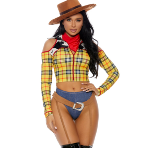 Déguisement de shérif sexy de cow-boy pour soirée costumée Toy Story Woody