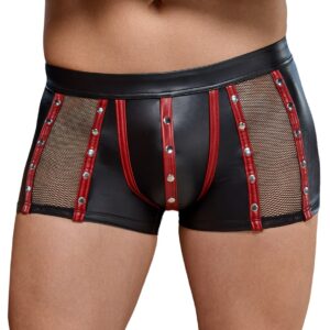 Boxer noir avec bande rouge