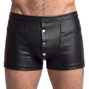 Boxer à pression effet cuir