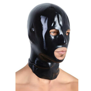 Cagoule en latex Incognita Noire