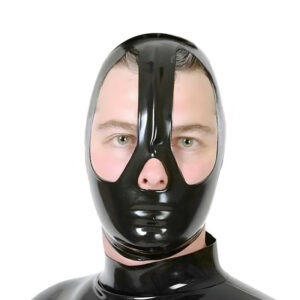 Cagoule en latex Muzelia Noire