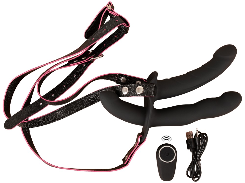 Strapon triple stimulations télécommandé (2out1in) – Image 2