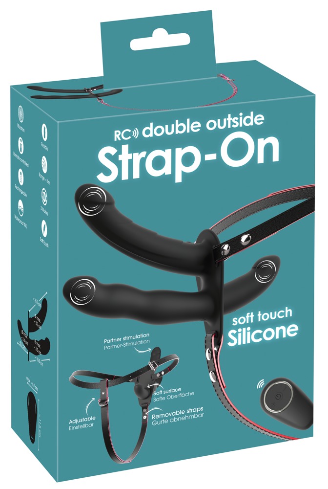 Strapon triple stimulations télécommandé (2out1in) – Image 12